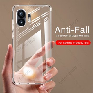 Nothing Phone 2 5G Airbag Clear Phone Case For Nothing Phone (2) (1) Phone1 Phone2 Casing Silicone Shockproof Back Cover