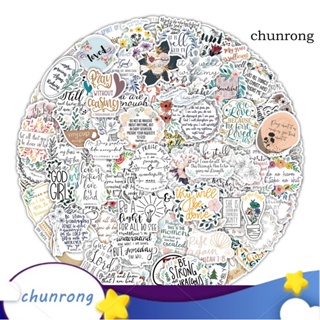 Chunrong สติกเกอร์ ลายกราฟฟิตี้ กันน้ํา มีกาวในตัว ของขวัญ สําหรับศาสนาคริสต์ ศาสนา 100 ชิ้น