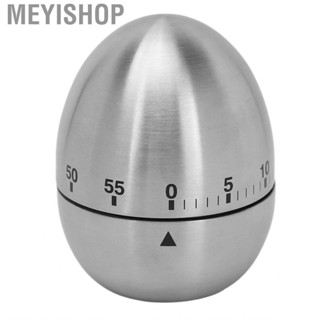 Meyishop Eggs Mechanical Timer Stainless Steel Simple Proofreading Adorable Stable Standing Prevent Slip for Salon