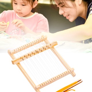 Wooden Weaving Loom Machine DIY Knitting Craft Kit Kids Learning Toy