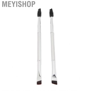 Meyishop Double Ended Brow Brush  Eyebrow Cosmetic Tool Portable Ergonomic for Party