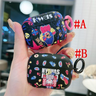 เคสซิลิโคน เคส Airpods Pro2 AirPods Pro Airpods3 gen3 AirPods2 Creative Cartoon KAWS Sesame Street Protective Soft Silicone Case