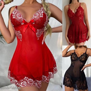 Sexy Underwear For Women Lace Dress Transparent Bra Set Erotic Costumes Deep V Bra Open Crotch Teddy Bodysuit Sexy Lingerie Set