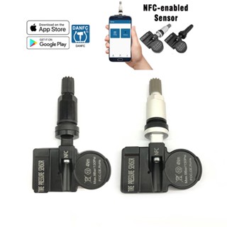 ระบบตรวจสอบความดันลมยางล้อรถยนต์ NFC Tpms 315mhz-433mhz