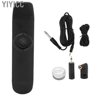 Yiyicc Metal Kazoo Instrument  Black Rope Hole Double Head Adjust Tones for Home Music Lovers