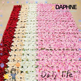 Daphne รั้วดอกไม้ประดิษฐ์ ดอกซากุระ ขนาด 0.5x1 เมตร สําหรับตกแต่งผนัง สวน ระเบียง รั้ว