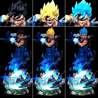 โมเดลฟิกเกอร์ รูปปั้น Dragon Ball LS Vegeta GK Goku Vegeta Fit Three-Headed Eagle เรืองแสง ขนาดใหญ่มาก สําหรับตกแต่ง