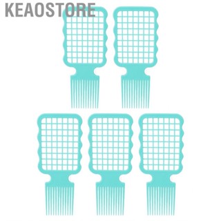 Keaostore Twist Hair Coils Combs  5pcs Heat Resistant Brush Afro Curl Smoothly Easy To Hold Grid Design for Baber Shop