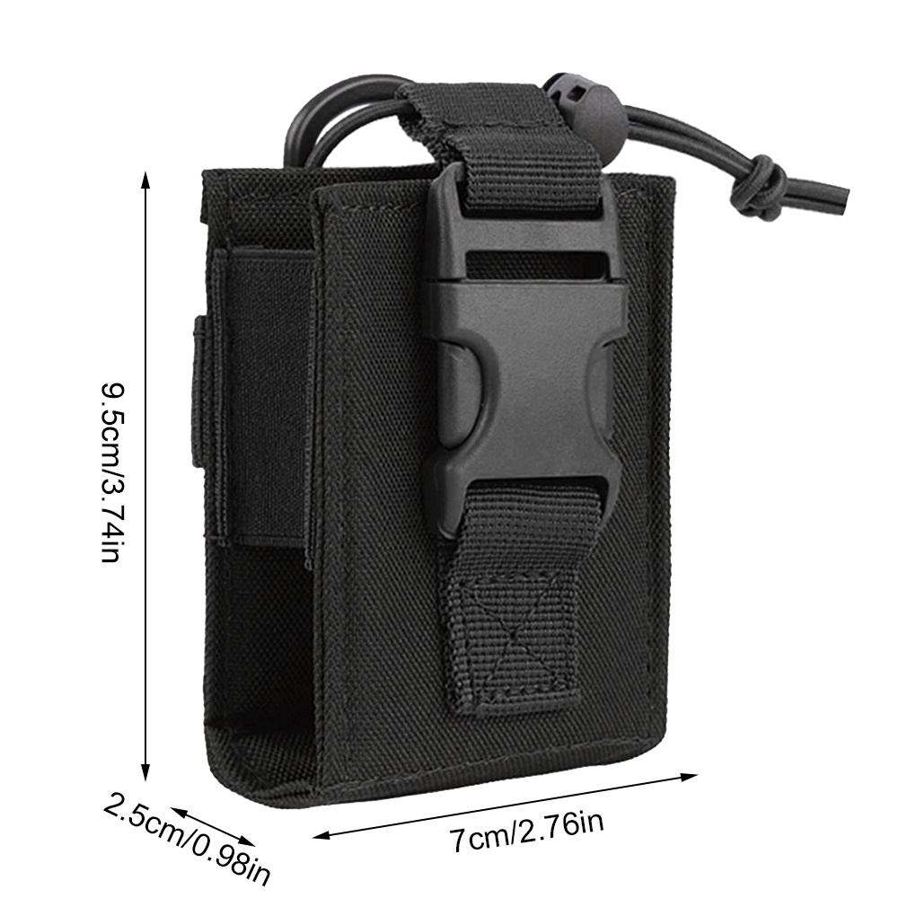 Luc กระเป๋าคาดเอว ผ้าไนล่อน 1000D สําหรับวิทยุสื่อสาร เดินป่า ตั้งแคมป์กลางแจ้ง - รูปที่ 3