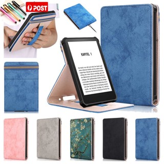 เคสแท็บเล็ตหนัง ฝาพับ พร้อมขาตั้ง สําหรับ Amazon Kindle 11th Gen 2022 6.0 นิ้ว