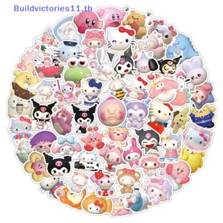 Buildvictories11 สติกเกอร์ ลายการ์ตูนอนิเมะ Kuromi My Melody 3D กันน้ํา สําหรับตกแต่ง 60 120 ชิ้น