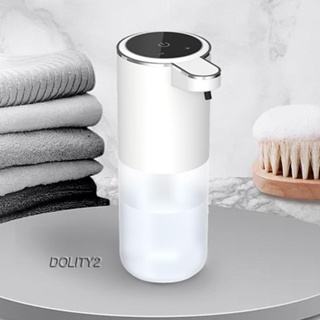 [Dolity2] เครื่องจ่ายสบู่เหลวอัตโนมัติ ปรับได้ 4 ระดับ พร้อมไฟแสดงสถานะ LED 400 มล. ชาร์จไฟได้ สําหรับห้องครัว ห้องน้ํา หอพัก โรงแรม