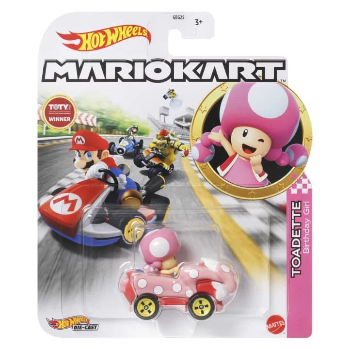 Hot Wheels Mario Kart Toadette Birthday Girl