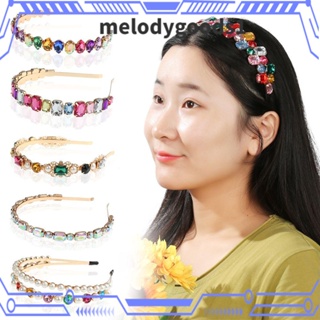 Melodygoods1 ที่คาดผม ประดับพลอยเทียม สไตล์บาร็อค หรูหรา