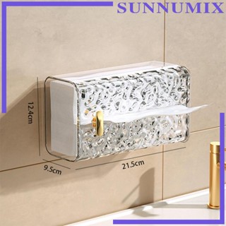 [Sunnimix] กล่องกระดาษทิชชู่ แบบติดผนัง สําหรับห้องน้ํา โต๊ะเครื่องแป้ง