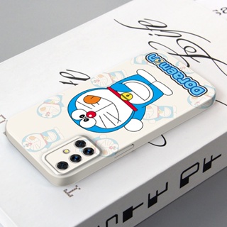 เคสโทรศัพท์มือถือ พลาสติกแข็ง กันรอยเลนส์กล้อง ลายโดราเอมอน สําหรับ Samsung Galaxy A51 M40S A52 A53 A13 A04S A12 A12s A11 A04 A02 A02S A03