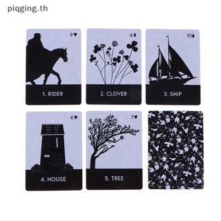 Piqging ไพ่ทาโรต์ ลาย Blackbird Lenormand ขนาดพกพา สําหรับผู้เริ่มต้น