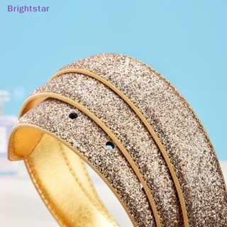 Brightstar เข็มขัดคาดเอว ประดับเลื่อม กลิตเตอร์ แวววาว แวววาว สําหรับผู้หญิง ผู้ชาย สําหรับกางเกงยีน ชุดทางการ ใหม่