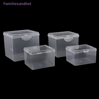 Familiesandhot&gt; กล่องเก็บของ โปร่งแสง พร้อมฝาปิด สําหรับเครื่องประดับ เครื่องเขียน หมวกกันน็อก สี่เหลี่ยมผืนผ้า กล่องเก็บของ อเนกประสงค์ บ้าน ออแกไนเซอร์ กล่องอย่างดี