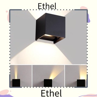 Ethel1 โคมไฟฟลัดไลท์ LED สไตล์โมเดิร์น สําหรับติดผนัง สวน กลางแจ้ง