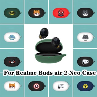 พร้อมส่ง! เคสหูฟัง แบบนิ่ม ลายการ์ตูน สําหรับ Realme Buds Air 2 Neo Air 2 Neo