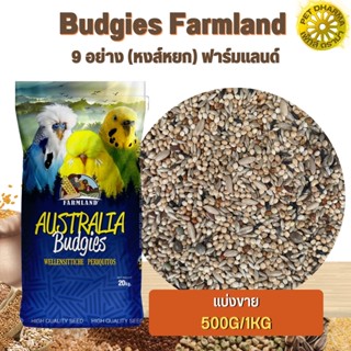 Budgies Farmland 9 อย่าง (หงส์หยก) ฟาร์มแลนด์ ธัญพืชรวม อาหารนก (แบ่งขาย 250G/500G/1KG)