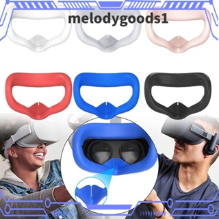 Melodygoods1 แผ่นซิลิโคนครอบหูฟัง VR กันฝุ่น ซักล้างได้ แบบเปลี่ยน สําหรับผู้ชาย และผู้หญิง 2 ชิ้น