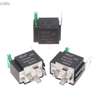 Lubu ใหม่ รีเลย์ฟิวส์รถยนต์ 12V DC 4 Pin 30A 1 ชิ้น พร้อมพนักพิง 4pin 5Pin