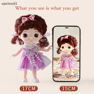 [upcloud1] ตุ๊กตา bjd ขนาดเล็ก 16 ซม. 1/12 สําหรับเด็กอายุ 3 ถึง 10 ปี [TH]