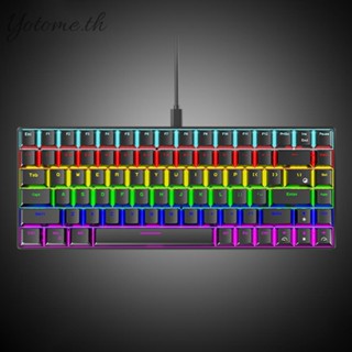 K84 คีย์บอร์ดเกมเมอร์ 84 คีย์ เรืองแสง สําหรับ PC เดสก์ท็อป เกมเมอร์ [Yotome.th]