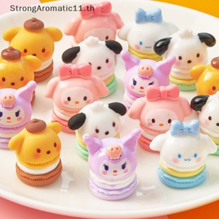 SANRIO Strongaromatic แผ่นกาวเรซิ่น ลายการ์ตูนอนิเมะน่ารัก 3D สีมาการอง สําหรับทําเครื่องประดับ ตกแต่งเคสโทรศัพท์ DIY 2 ชิ้น