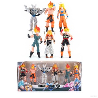 Ere1 โมเดลฟิกเกอร์ Dragon Ball Super Universe Super Saiyan Son Goku Vegeta ของเล่นสําหรับเด็ก 6 ชิ้น
