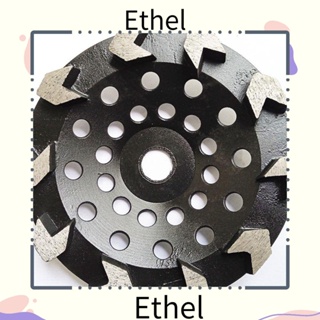 Ethel1 ล้อเจียรเพชร 7 นิ้ว 7 นิ้ว 30 ช่อง 10 ลูกศร ฐานเหล็ก 5/8 นิ้ว -7/8 นิ้ว สําหรับเครื่องเจียรคอนกรีต