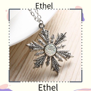 Ethel1 สร้อยคอแฟชั่นผู้หญิง จี้เกล็ดหิมะ คริสต์มาส