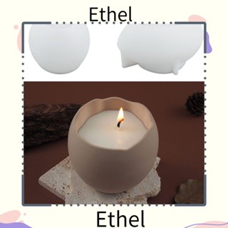 Ethel1 แม่พิมพ์ซิลิโคนเรซิ่น อีพ็อกซี่ รูปไข่ สําหรับทําเทียน DIY