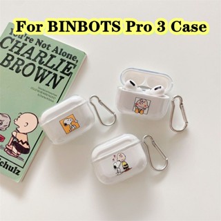 【imamura】เคสหูฟัง แบบนิ่ม แบบใส ลายการ์ตูน สําหรับ BINBOTS Pro 3 Pro 3