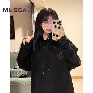 Musgal ใหม่ เสื้อเชิ้ตลําลอง สีพื้น ทรงสลิมฟิต เซ็กซี่ แฟชั่นสําหรับสตรี 2023