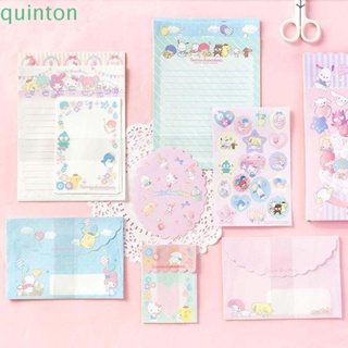 Quinton จดหมาย Kuromi ปาร์ตี้ DIY การ์ดอวยพร My Melody คําเชิญสาว ของขวัญการ์ตูนซองจดหมาย