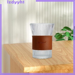 [JoyDIY] แก้วกาแฟใส แก้วน้ําดื่ม ลายทางแนวตั้ง สําหรับสมูทตี้ คาปูชิโน่ ลาเต้ ห้องครัว อาหารเช้า