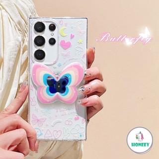 เคสโทรศัพท์มือถือ ลายผีเสื้อ ดาว สําหรับ SAMSUNG A23 A13 A04 A32 A12 A22 4G s21 Ultra S23 S22 Ultra A50s A30s A52 4G 5G A52S A51 A10S A71 A73 5G