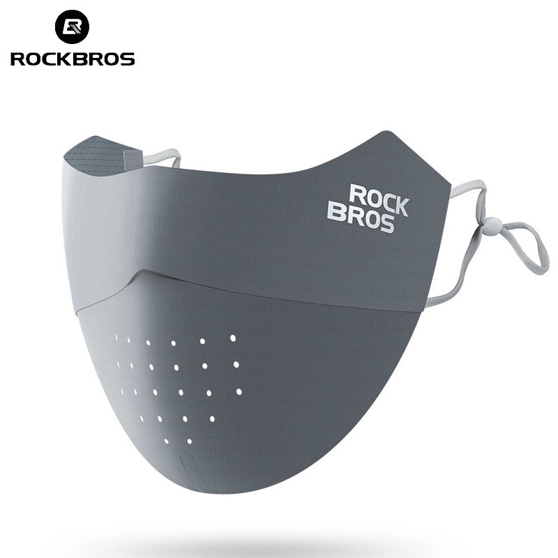 【TH Delivery】ROCKBROS หน้ากากผ้าเรยอน ป้องกันรังสียูวี ระบายอากาศได้ดี ซักทําความสะอาดได้ สําหรับขี่จักรยาน