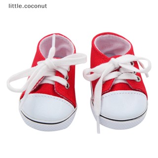 [little.coconut] รองเท้าผ้าใบลําลอง แฟชั่น สําหรับตุ๊กตาเด็กผู้หญิง ขนาด 43 ซม. 18 นิ้ว