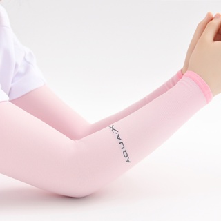 2021 Summer Ice Sleeves Ice Silk Sunscreen Sleeves Korean Running Mens Same Style Sports Outdoor Arm Sleeves