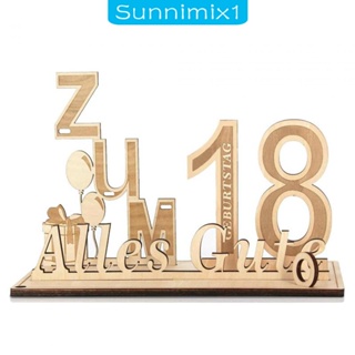 [Sunnimix1] ฟิกเกอร์ รูปเงิน 18TH พร้อมรู สําหรับตกแต่งบ้าน ของขวัญวันเกิด