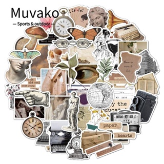 Muvako สติกเกอร์ไวนิล PVC หลากสี สไตล์วินเทจ สําหรับตกแต่ง DIY 150 ชิ้น