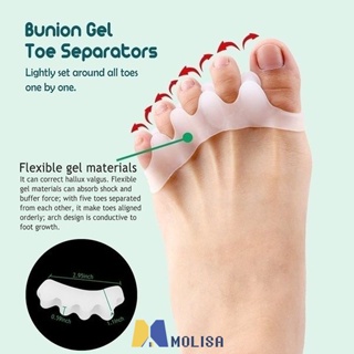 2pcs Silicone Bunion Foot Care Tools,toe Straightener Separator MOLISA MOLISA