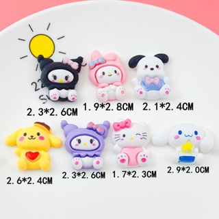 [2 #] Jibbitz Crocs กิ๊บติดผม รูปสุนัขหูใหญ่ Kuromi Melody Sanrio อุปกรณ์เสริม สําหรับตกแต่งโทรศัพท์มือถือ DIY QP