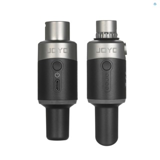 Yula)joyo MW-1 ไมโครโฟนไร้สาย 5.8GHz แบบชาร์จไฟได้ และตัวรับส่งสัญญาณ สําหรับไมโครโฟนไดนามิก มิกเซอร์เสียง แอมป์ และกล้อง