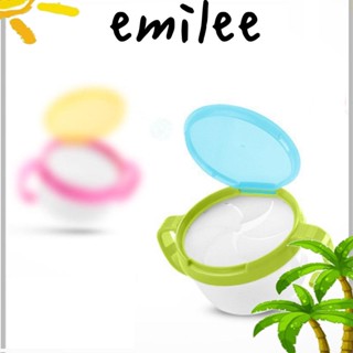 Emilee ชามพลาสติก กันหก สําหรับใส่ขนมขบเคี้ยว เด็กทารก