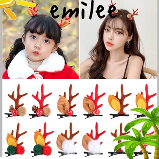 Emilee กิ๊บติดผม รูปหูกวาง กวางน่ารัก สําหรับปาร์ตี้คริสต์มาส คอสเพลย์ 2 ชิ้น